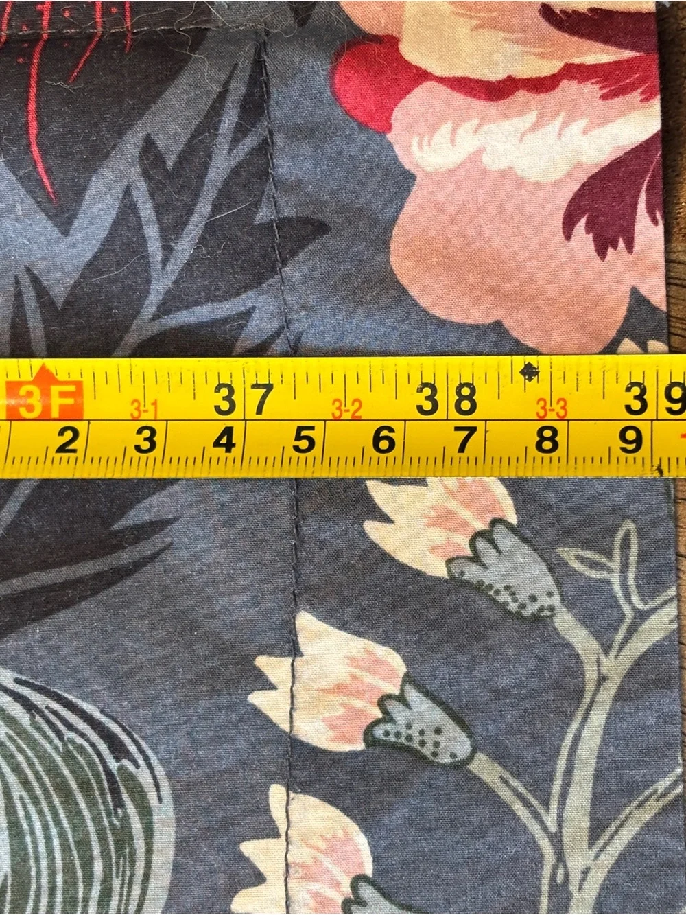 IKEA Filodendron pillow sham case Tropical birds floral dark gray red 23.5X29”